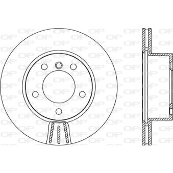 Jeu de 2 disques de frein avant OPEN PARTS OEM 6764629