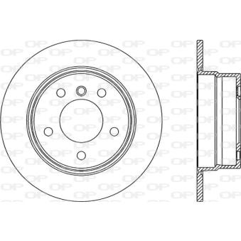 Jeu de 2 disques de frein arrière OPEN PARTS OEM 34216766225