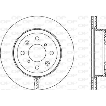 Jeu de 2 disques de frein avant OPEN PARTS OEM 5531186G02