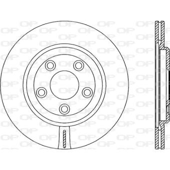 Jeu de 2 disques de frein arrière OPEN PARTS OEM JLM20802