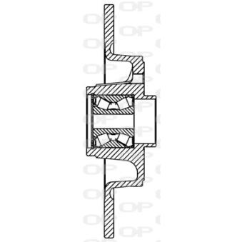 Jeu de 2 disques de frein arrière OPEN PARTS OEM 7701206328