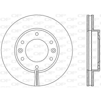 Jeu de 2 disques de frein avant OPEN PARTS OEM 517124D000