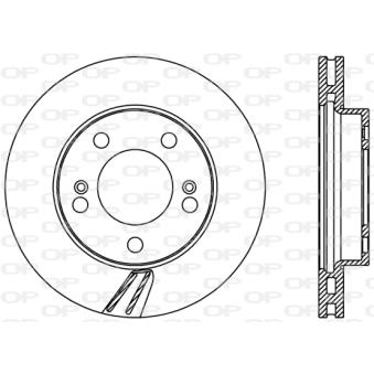 Jeu de 2 disques de frein avant OPEN PARTS OEM 4144109112