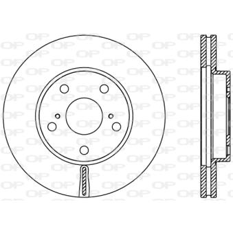 Jeu de 2 disques de frein avant OPEN PARTS OEM 4351202180