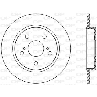 Jeu de 2 disques de frein arrière OPEN PARTS [BDR2378.10]