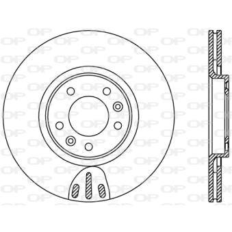 Jeu de 2 disques de frein arrière OPEN PARTS BDR2380.20