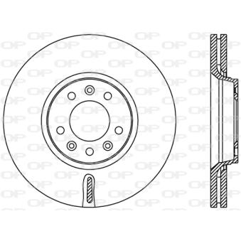 Jeu de 2 disques de frein avant OPEN PARTS BDR2383.20