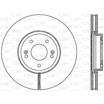 Jeu de 2 disques de frein avant OPEN PARTS OEM 517122W700