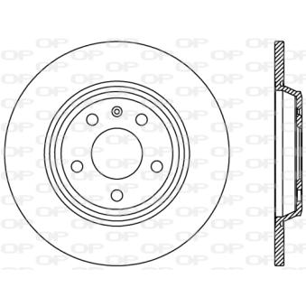 Jeu de 2 disques de frein arrière OPEN PARTS BDR2413.10 pour AUDI A4 2.0 TDI - 120cv