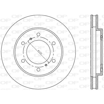 Jeu de 2 disques de frein avant OPEN PARTS OEM 6000611049