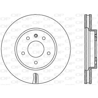 Jeu de 2 disques de frein avant OPEN PARTS OEM 15837488