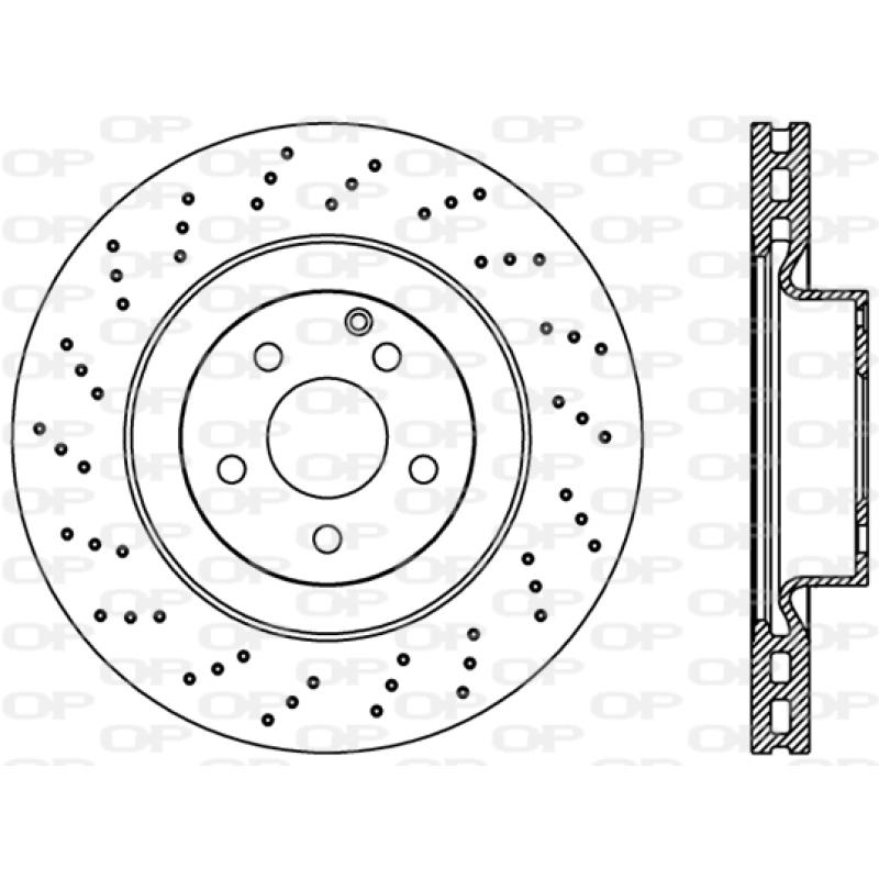 Jeu de 2 disques de frein avant OPEN PARTS BDR2420.25 - Visuel 1