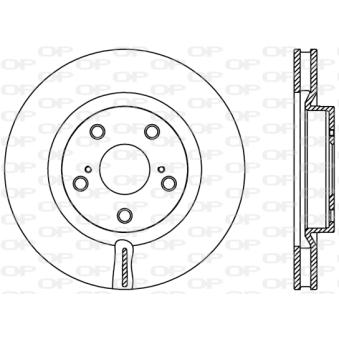 Jeu de 2 disques de frein avant OPEN PARTS OEM 4351202250 Jeu de 2 disques de frein avant OPEN PARTS OEM 4351202250