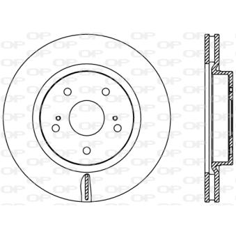 Jeu de 2 disques de frein avant OPEN PARTS [BDR2447.20]