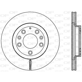 Jeu de 2 disques de frein avant OPEN PARTS OEM N12Y3325X