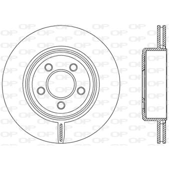 Jeu de 2 disques de frein arrière OPEN PARTS OEM 4779209AC