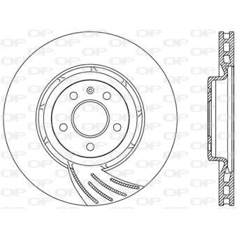 Jeu de 2 disques de frein avant OPEN PARTS OEM 8K0615301M