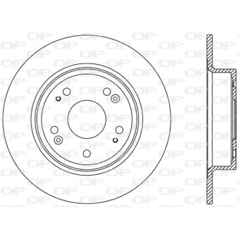Jeu de 2 disques de frein arrière OPEN PARTS OEM 42510TB0W00 Jeu de 2 disques de frein arrière OPEN PARTS OEM 42510TB0W00