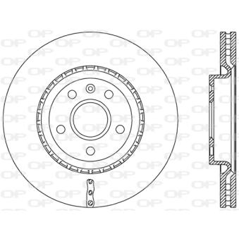 Jeu de 2 disques de frein avant OPEN PARTS OEM 569274