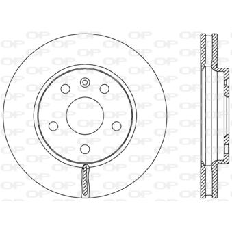 Jeu de 2 disques de frein avant OPEN PARTS [BDR2498.20]