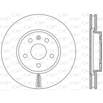 Jeu de 2 disques de frein avant OPEN PARTS BDR2499.20
