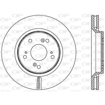 Jeu de 2 disques de frein avant OPEN PARTS OEM 45251SWWG01