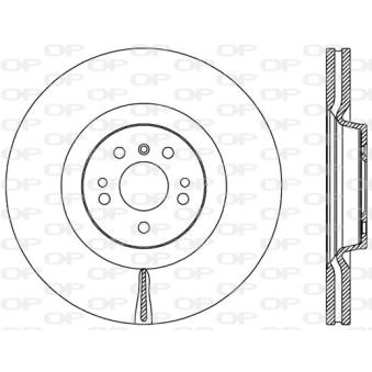 Jeu de 2 disques de frein avant OPEN PARTS OEM 1644211512
