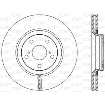 Jeu de 2 disques de frein avant OPEN PARTS OEM 4351205090