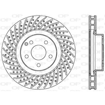 Jeu de 2 disques de frein avant OPEN PARTS OEM 2304210512