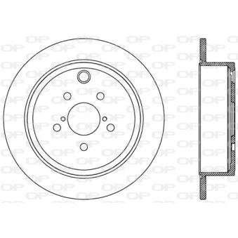 Jeu de 2 disques de frein arrière OPEN PARTS OEM SU00300639