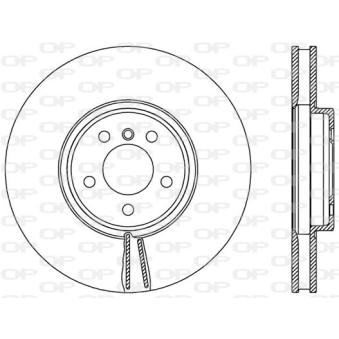 Jeu de 2 disques de frein avant OPEN PARTS OEM 34116771982