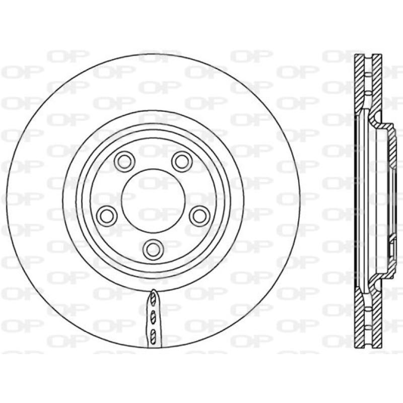 Jeu de 2 disques de frein avant OPEN PARTS BDR2577.20 - Visuel 1