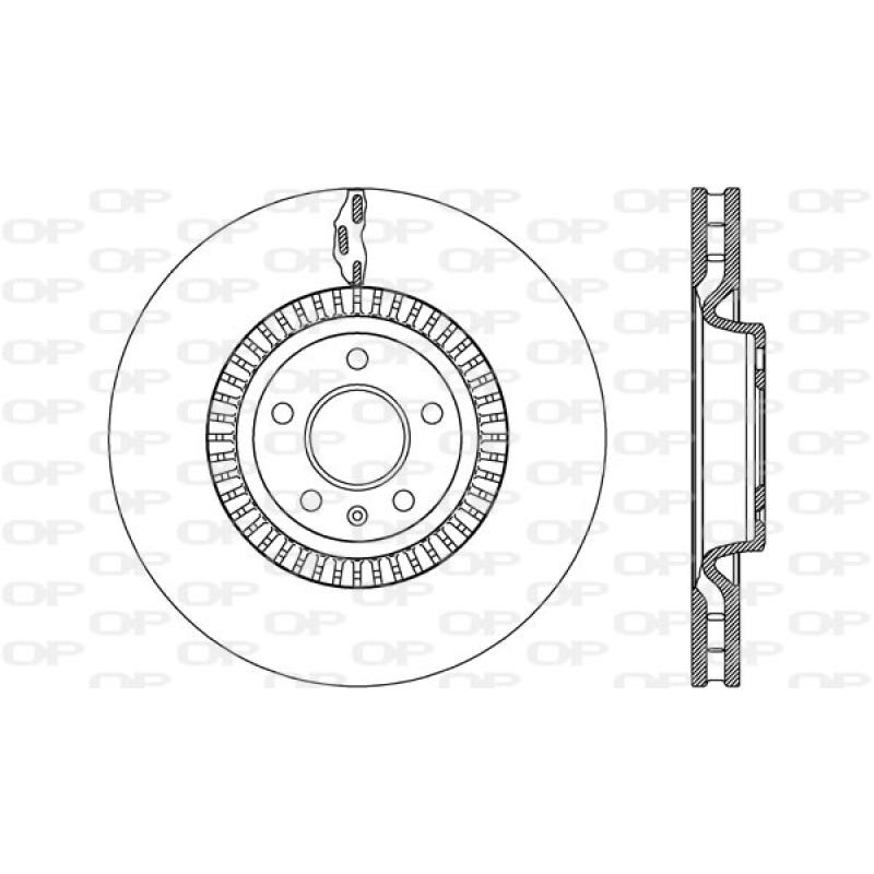 Jeu de 2 disques de frein avant OPEN PARTS BDR2616.20 - Visuel 1
