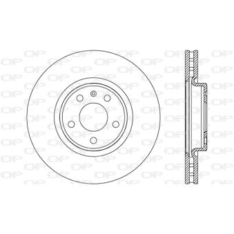 Jeu de 2 disques de frein avant OPEN PARTS OEM 8R0615301 Jeu de 2 disques de frein avant OPEN PARTS OEM 8R0615301