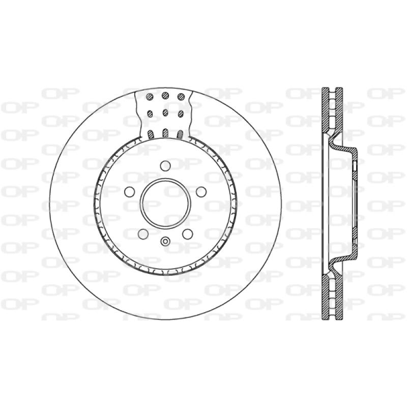 Jeu de 2 disques de frein avant OPEN PARTS BDR2618.20 - Visuel 1