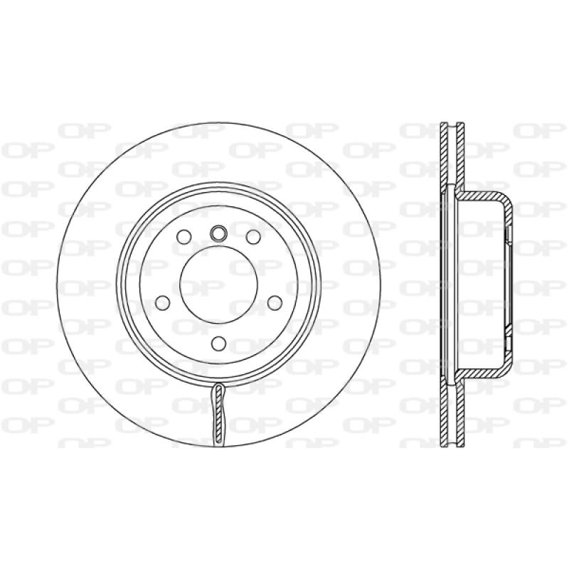 Jeu de 2 disques de frein avant OPEN PARTS BDR2681.20 - Visuel 1