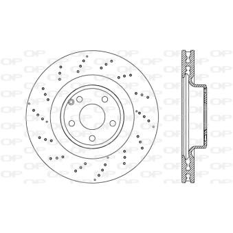 Jeu de 2 disques de frein avant OPEN PARTS OEM 0004211612