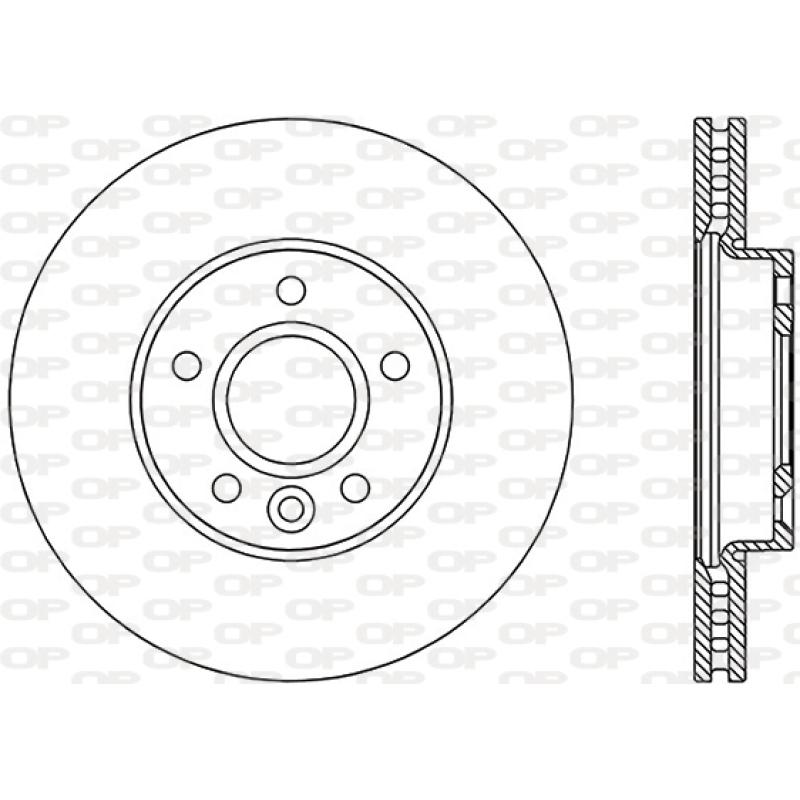 Jeu de 2 disques de frein avant OPEN PARTS BDR2691.20 - Visuel 1