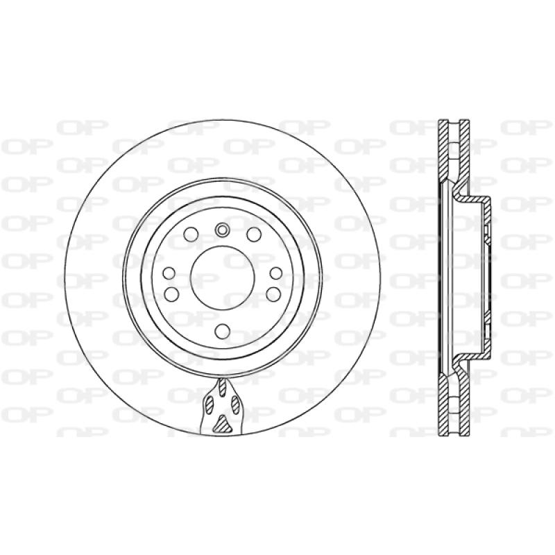 Jeu de 2 disques de frein avant OPEN PARTS BDR2696.20 - Visuel 1