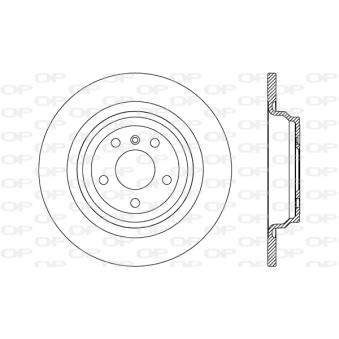 Jeu de 2 disques de frein arrière OPEN PARTS OEM A1664230012