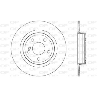 Jeu de 2 disques de frein arrière OPEN PARTS OEM A2464230112