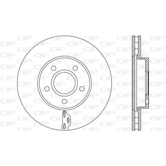 Jeu de 2 disques de frein avant OPEN PARTS OEM 1686723