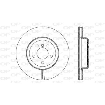 Jeu de 2 disques de frein avant OPEN PARTS BDR2748.20 pour BMW Série 5 528 i - 258cv
