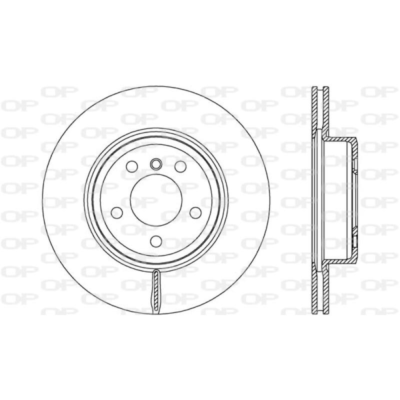 Jeu de 2 disques de frein avant OPEN PARTS BDR2749.20 - Visuel 1