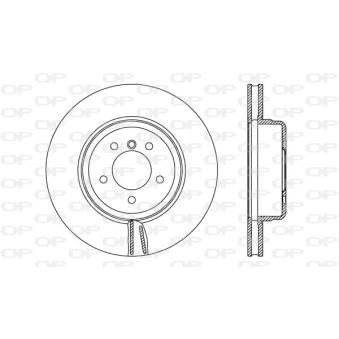 Jeu de 2 disques de frein avant OPEN PARTS OEM 34116763824
