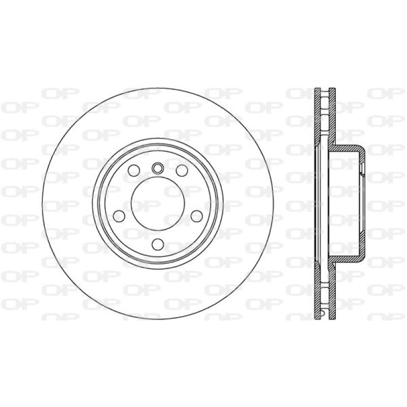 Jeu de 2 disques de frein avant OPEN PARTS BDR2764.20 - Visuel 1