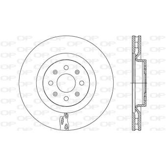 Jeu de 2 disques de frein avant OPEN PARTS [BDR2772.20]
