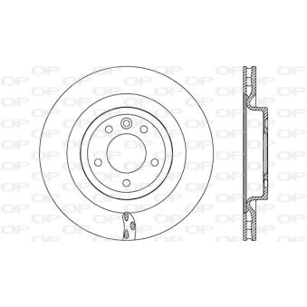 Jeu de 2 disques de frein arrière OPEN PARTS OEM LR161898 Jeu de 2 disques de frein arrière OPEN PARTS OEM LR161898