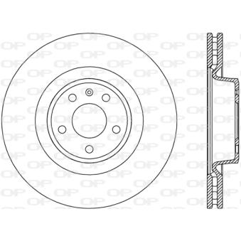 Jeu de 2 disques de frein avant OPEN PARTS OEM 4G0615301B