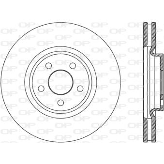 Jeu de 2 disques de frein avant OPEN PARTS OEM 5312312